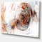 Designart - Colored Smoke Brown - Abstract Canvas art print